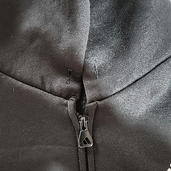 VTG 90's EUC Adidas Hoodie Mens Large Must‎ Have 3 Stripes Full Zip Sweatshirt - Picture 11 of 13